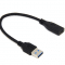 USB-A naar vrouwelijk USB-C adapterkabel
