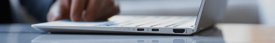 HP Laptop met USB-C sideview