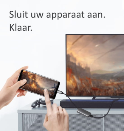 usb-c-plugin naar hdmi 2.0