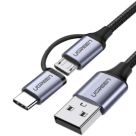 USB-A naar USB-C en Micro USB