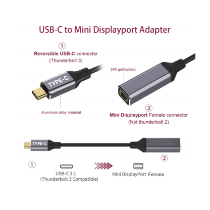 USB-C naar mini-DisplayPort adapter - Afbeelding 3