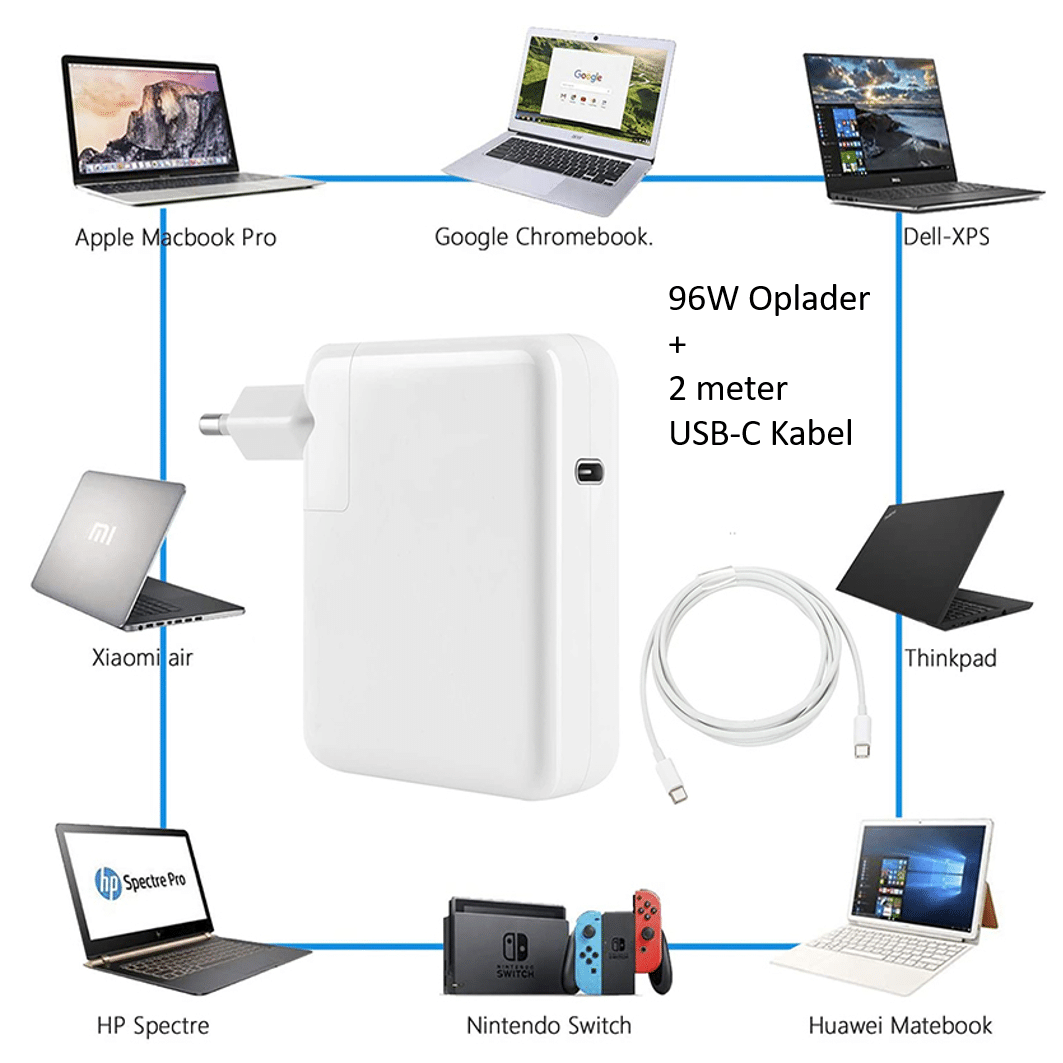 Acrobatiek schroot rit USB-C oplader 30W voor Iphone 12 MacBook, laptop of tablet.