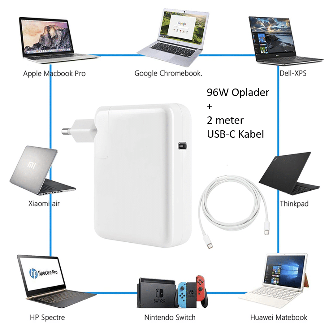 USB-C oplader 30W Iphone 12 MacBook, laptop of tablet.