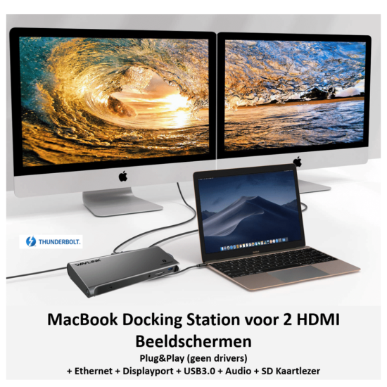 Thunderbolt 3 docking station 2 x hdmi