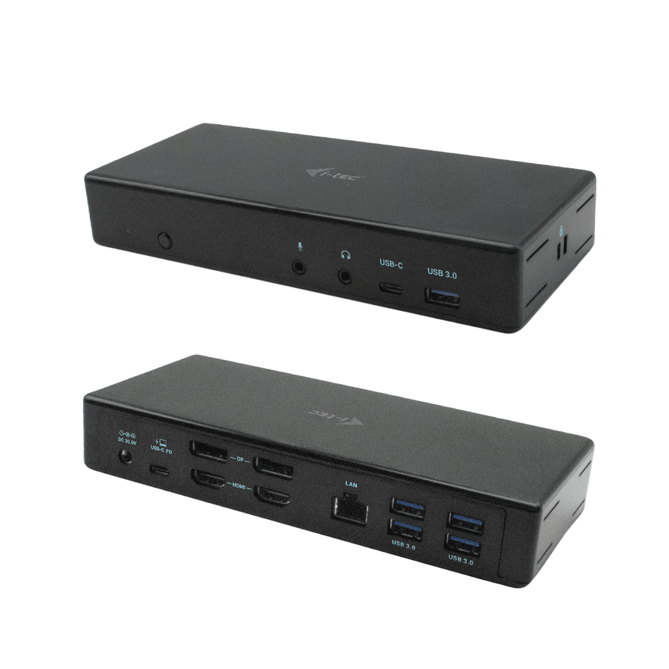 Klas herhaling Bungalow QUAD USB-C Universal Docking Station voor vier beeldschermen