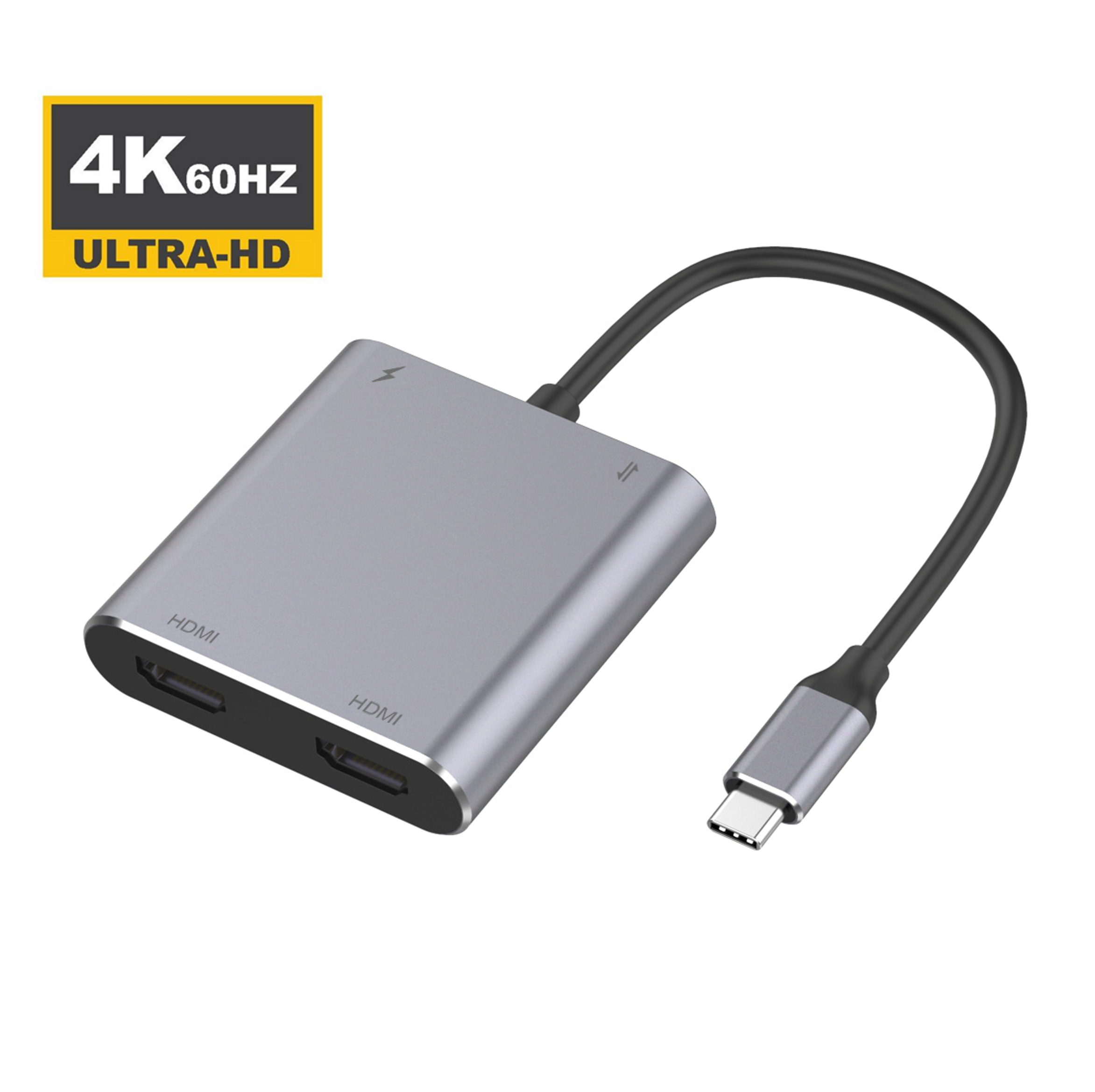 naar 2x HDMI 4K Adapter USB-C-Adapters.nl