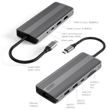 M-teck Dual HDMI 2.0 Multi-adapter