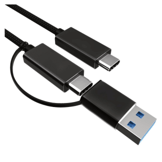 usb-c naar usb-c USB-a combikabel