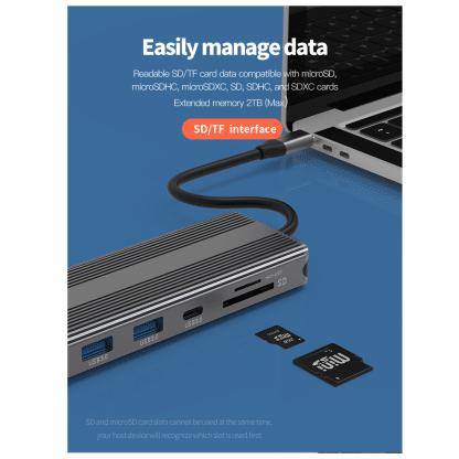 M-teck HDMI + DP hub