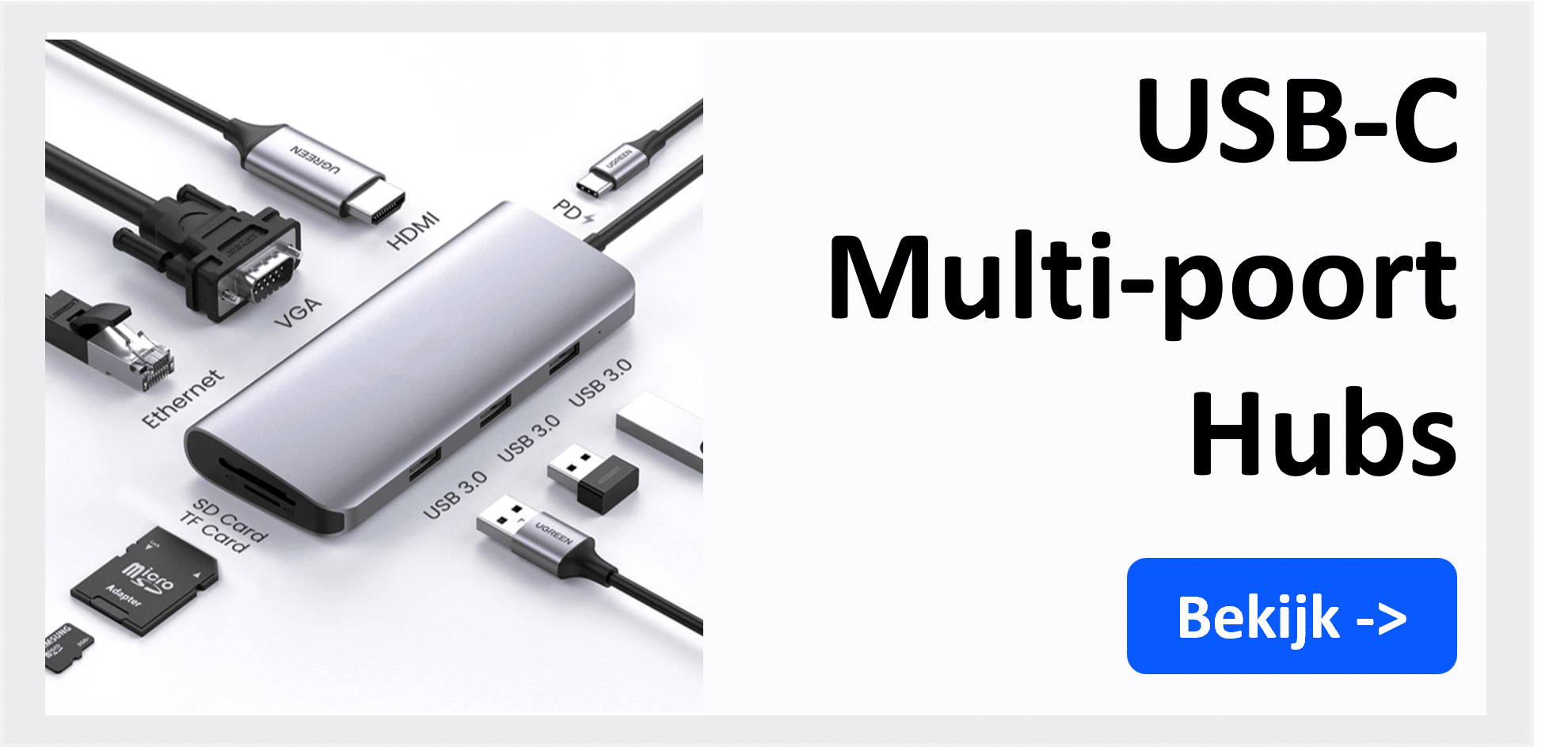 USB-C multipoort hubs