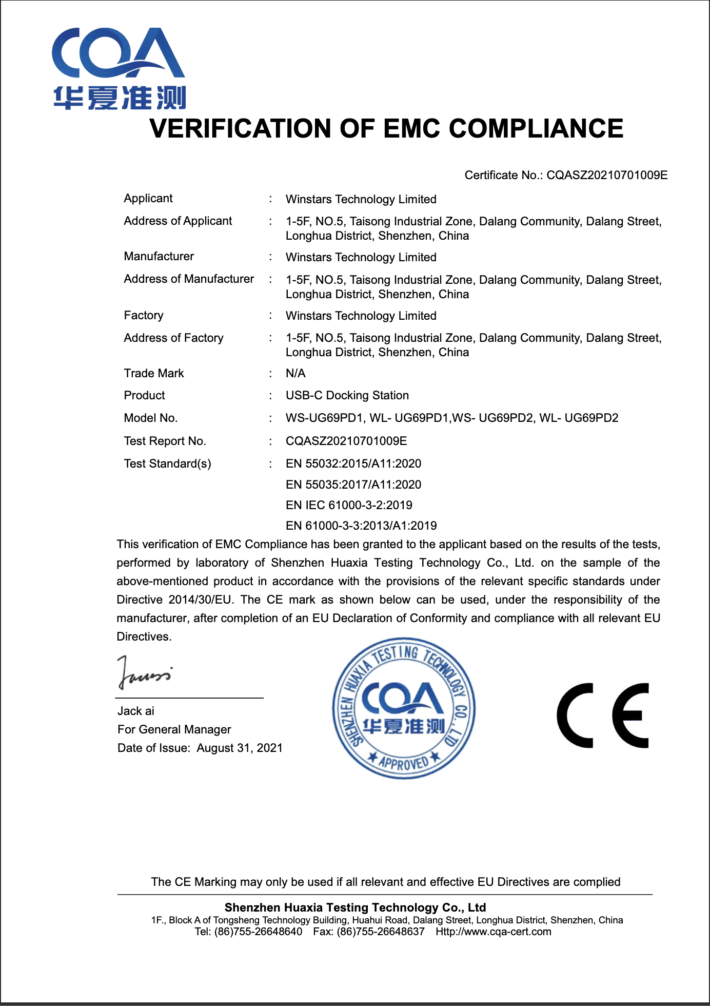 CE Marking