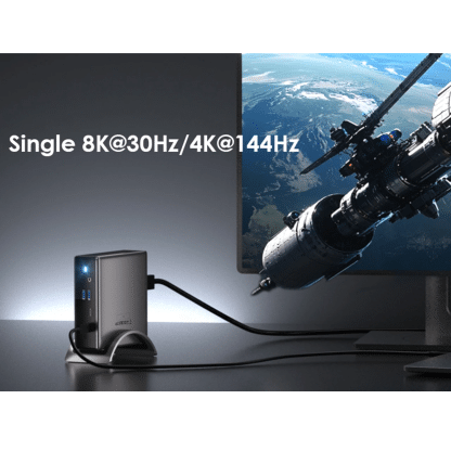 Wavlink Ultra USB-C Docking Station - 2 x HDMI - 1 x Displayport -  Ethernet - Audio In/Uit - 2 x USB-A - 1 x USB-C- 125W Opladen - Afbeelding 7
