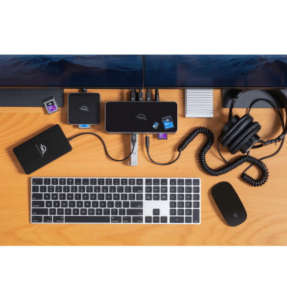 OWC Thunderbolt 5 Docking Station met 3 x TB5 + 2.5G Ethernet + 1 Audio + 3 x USB-A + Kaartlezer + 140W opladen - Afbeelding 5