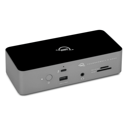 OWC Thunderbolt 5 Docking Station met 3 x TB5 + 2.5G Ethernet + 1 Audio + 3 x USB-A + Kaartlezer + 140W opladen - Afbeelding 3