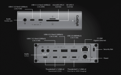 CalDigit TS5 Thunderbolt 5 Docking Station 15 poorten - Afbeelding 2