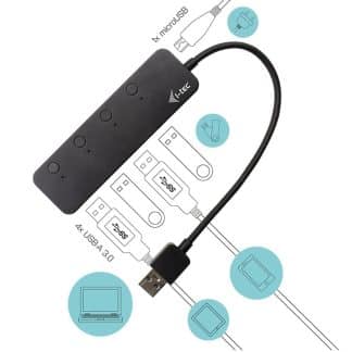 i-tec USB Oplaad Hub 4 poorten