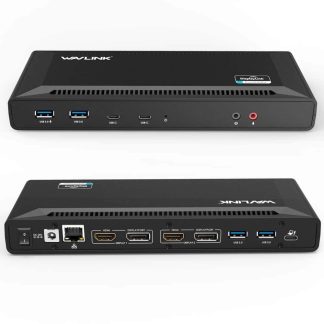 Wavlink Ultimate USB-C Docking Station - 2 x HDMI - 2 x Displayport - Ethernet - 4 x USB-A - 2 x USB-C - Audio In/Uit - 100W opladen - Alle type MacBook en Laptop