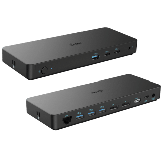 I-tec Triple USB-C / Thunderbolt Docking Station (100W) met 2 x DisplayPort - 1 x HDMI+  Ethernet + Audio + 4 x USB-A + 2 x USB-C