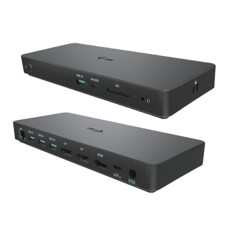 Triple Universal USB-C / Thunderbolt 3 Dock (100W) met 2 x DisplayPort + 1 x HDMI+  Ethernet + Audio + 3 x USB-A + 1 x Kaartlezer