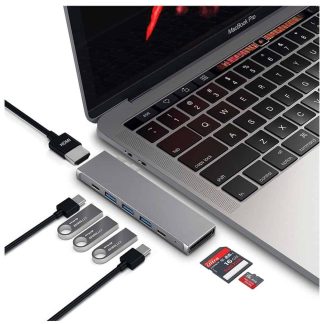 MacBook Pro Dock X met HDMI 4K + 1 x Thunderbolt  + 1 x USB-C + 3 x USB3.0 + SD/MicroSD