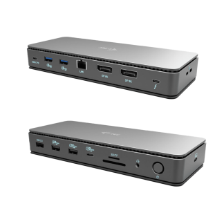 I-tec Thunderbolt 4 Docking Station (92W) met 2 x DP + 1 x TB4 + 2.5G Ethernet + Audio + 5 x USB-A + 1 x USB-C + Kaartlezer