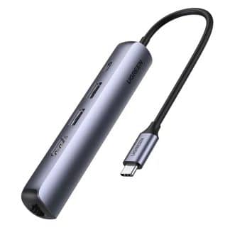 UGreen 5-in-1 USB-C Hub Docking Station met HDMI + 2 x USB-3.0 + 1 x Ethernet + 1 x USB-C (Opladen)