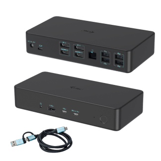 i-tec USB-C Professional Dual 4K Display Docking Station Generation 2 + Power Delivery 100W