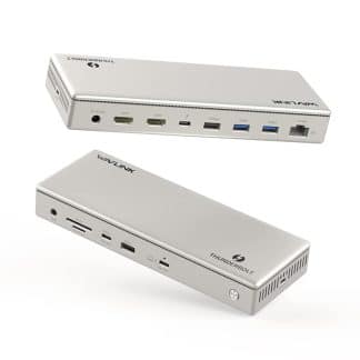 Wavlink Thunderbolt 4 Elite Docking Station met 2 x HDMI + 1 x TB4 + 1 x USB-C + 4 x USB-A + 2.5G Ethernet + 1 Audio + Kaartlezer (96W opladen)